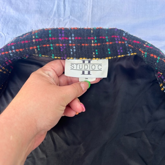 Studio C II Black and Confetti Colors Blazer - Picture 5 of 8
